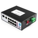 10-Port-SWITCH Spacetronik 6x PoE-Port 10/100 Mbit bis 30W, 2x PoE port 90W + RJ45-Port 1 Gbit + SFP-Port 1 Gbit SP-SGI108SP2