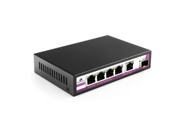 6-Port-SWITCH Spacetronik 5x 2,5-Gbit-Port + 1x Uplink 10G SFP+ Glasfaser-Port SP-SGT105S