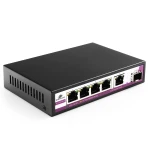 6-Port-SWITCH Spacetronik 5x 2,5-Gbit-Port + 1x Uplink 10G SFP+ Glasfaser-Port SP-SGT105S