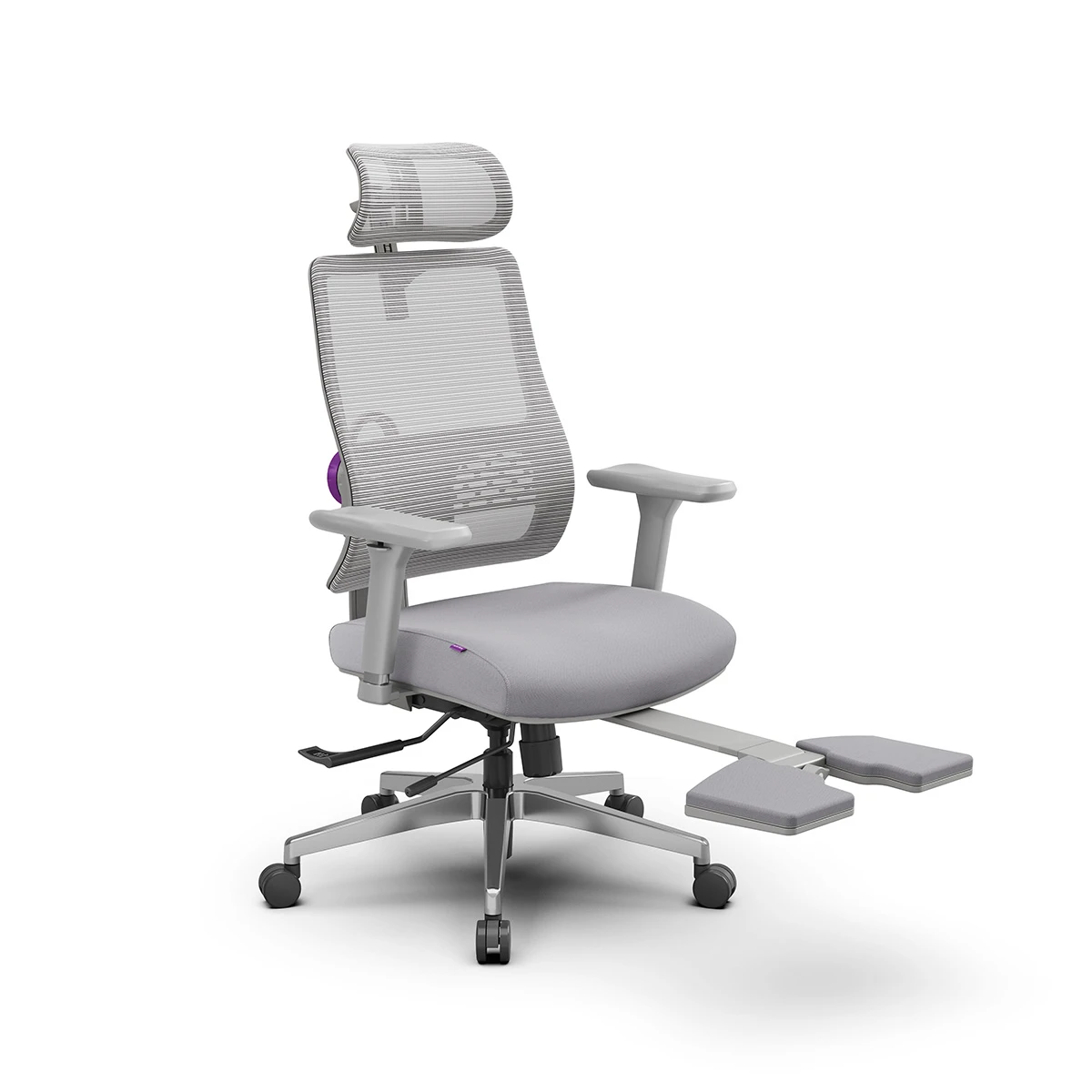 Fotel z podnóżkiem Spacetronik LUMBO 22 Szary OUTLET