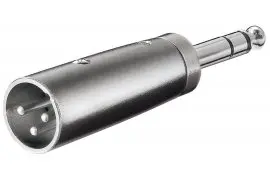 Adapter audio przejściówka wtyk XLR na wtyk Jack 6,35mm Goobay