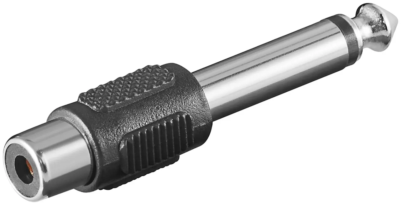 Adapter audio przejściówka gniazdo RCA cinch na wtyk Jack 6,35mm Goobay