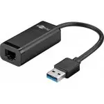 Adapter gniazdo RJ45 10/100/1000 Mbps na wtyk USB 3.0 Goobay