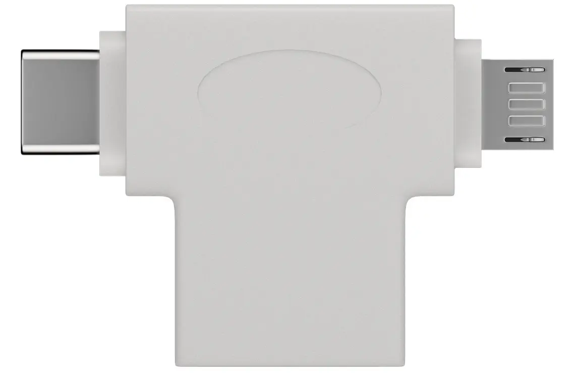 Adapter gniazdo USB 3.0 na wtyk USB-C & microUSB 5Gb/s Goobay