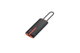 Adapter HUB 6in1 USB-C TO USB 3.0 HDMI PD RJ45 LDNIO DS26H Black