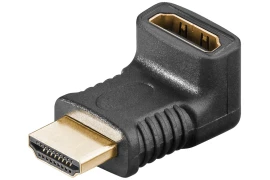 Adapter kątowy HDMI 2.1 8K 60Hz UHD gniazdo - wtyk PIONOWY 90 stopni