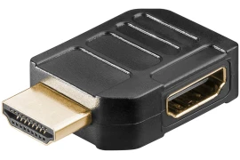 Adapter kątowy HDMI 2.1 8K 60Hz UHD gniazdo - wtyk POZIOMY 90 stopni