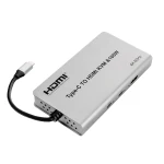 Adapter USB-C auf HDMI KVM 100W 4K 60Hz Spacetronik SPU-M17