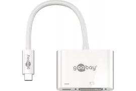 Adapter USB-C na DVI + USB-C z PowerDelivery Goobay