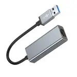 Adapter Karta sieciowa USB 3.0 na gniazdo RJ45 1000 Mbp LED SPU-A02 szary