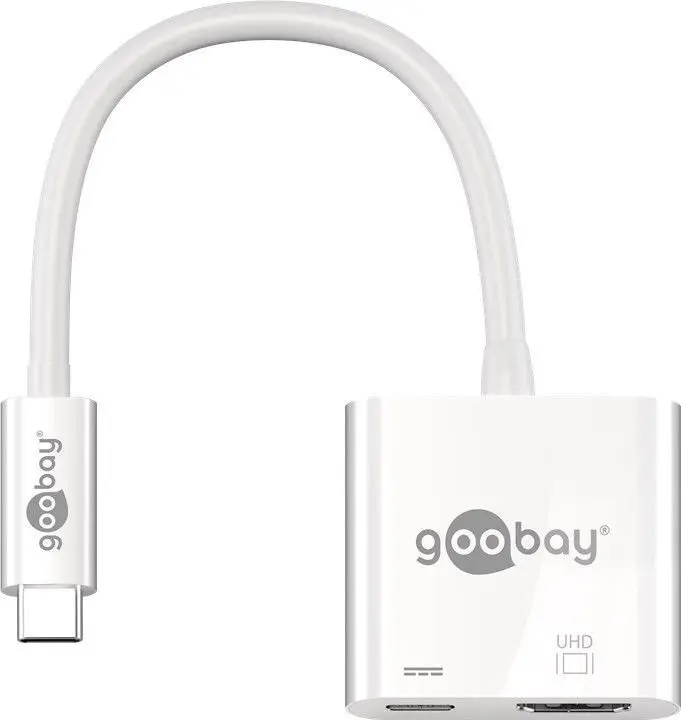 Adapter USB-C na HDMI + USB-C z PowerDelivery Goobay