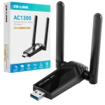 Adapter Wi-Fi AC1300 USB 3.0 do komputera 1267mb/s mini karta sieciowa odbiornik WiFi 5 LB-Link BL-WDN1300H