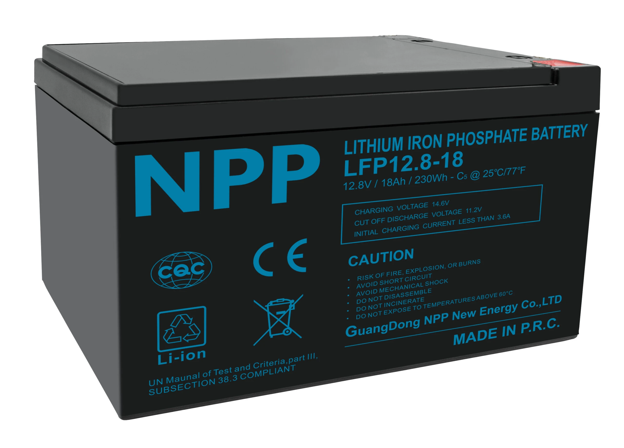 Batterie LFP 12,8V 18Ah T2