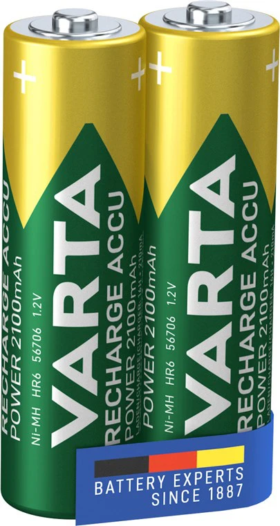Akumulatory VARTA Recharge LR06 AA 1,2V 2100mAh 2szt