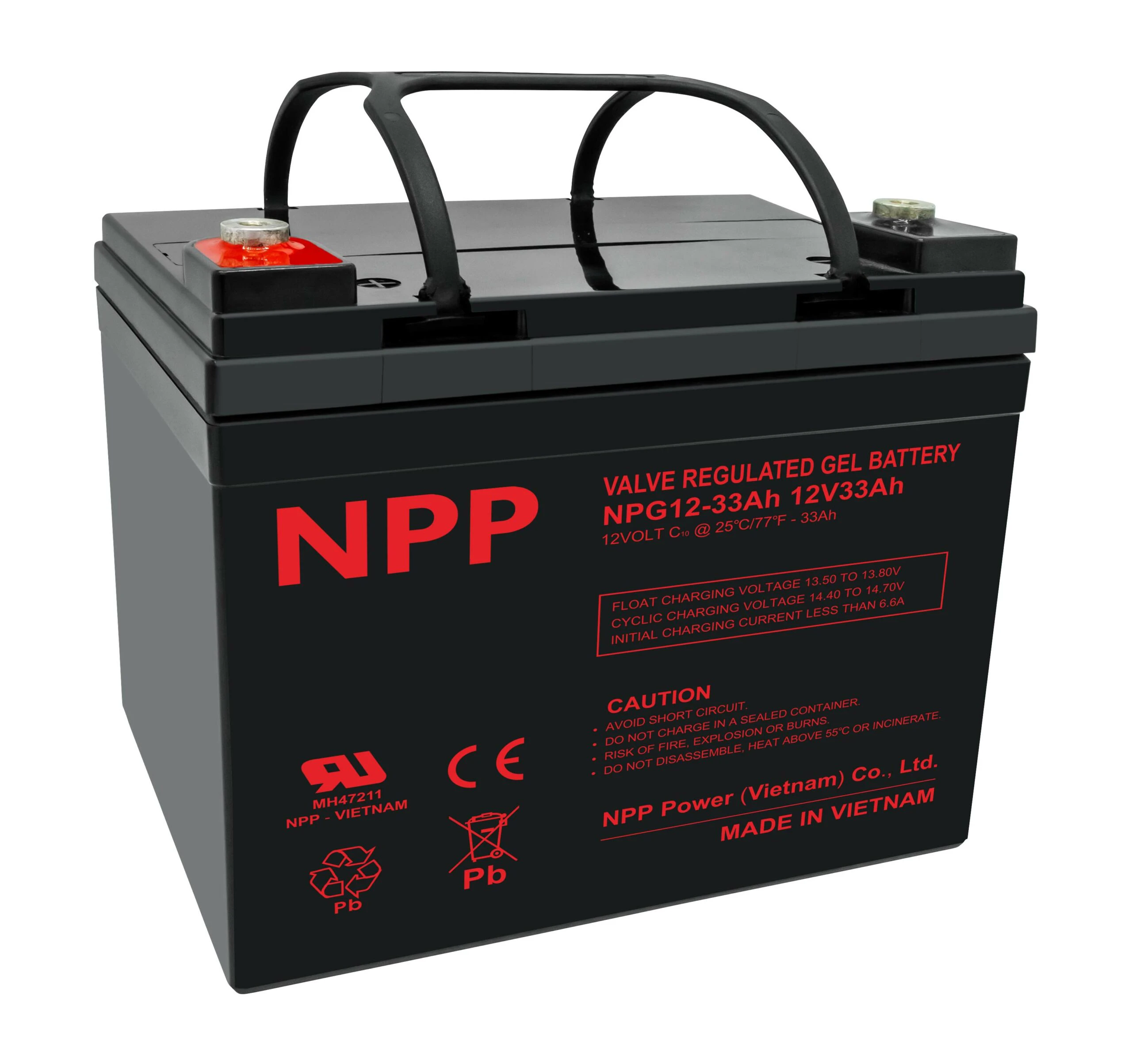 Gelbatterie NPG 12V 33Ah T14