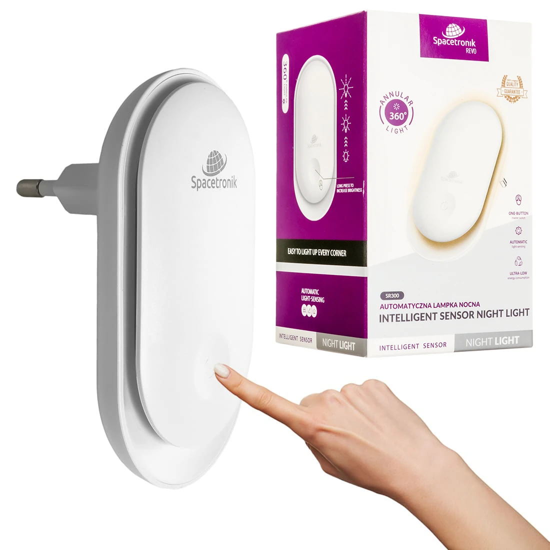 Automatische Nachtlampe mit Spacetronik SR300 Lichtsensor