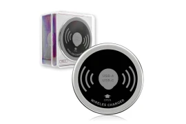 Spacetronik SPM-04 QI kabelloses induktives Ladegerät zum Einbau in eine Tischplatte mit 15W Schnellladung und USB-A und USB-C Anschlüssen