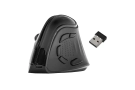 3-in-1-Funkmaus – Ergonomische vertikale Bluetooth 5.0-RGB-Maus für das Büro Spacetronik SP-RCA09