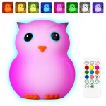 Big Owl Nachttischlampe mit Fernbedienung für Kinder RGB SP-LN01XL