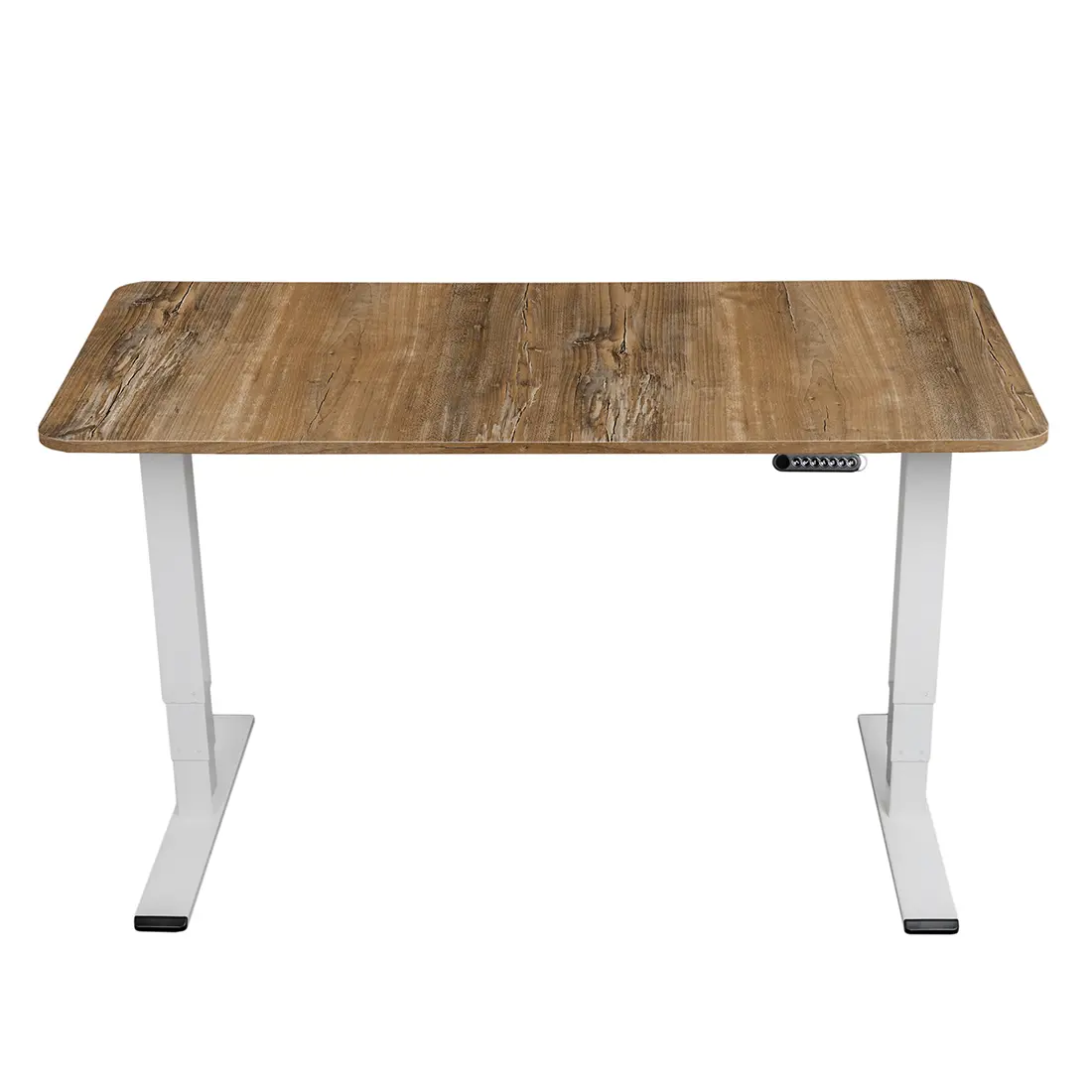 Elektrischer Schreibtisch ERGOLINE Magnus 160x70 cm weißes/Holz