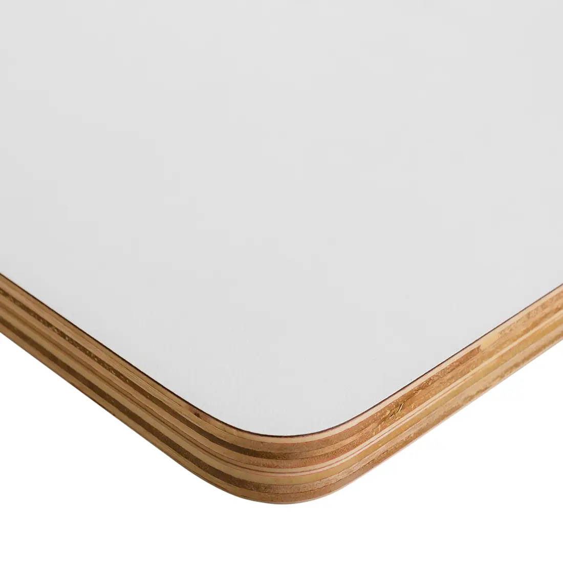 Tischplatte für den Schreibtisch Spacetronik HPL 160x80x1,8cm weiße 2 Löcher
