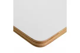 Tischplatte für den Schreibtisch Spacetronik HPL 160x80x1,8cm weiße 2 Löcher