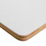 Spacetronik HPL Schreibtischplatte 140x80x1,8cm, weiß