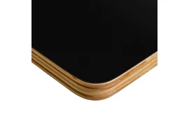 Spacetronik HPL Schreibtischplatte 140x80x1,8cm, schwarz