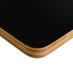 Spacetronik HPL Schreibtischplatte 140x80x1,8cm, schwarz