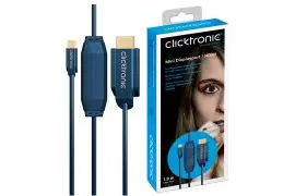 CLICKTRONIC Kabel Mini DP (DisplayPort) - HDMI 1m