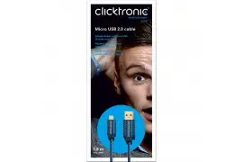 CLICKTRONIC Kabel USB 2.0 A - MICRO-B 0,5m
