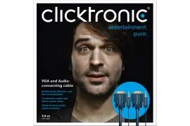 CLICKTRONIC Kabel VGA + Audio 2m