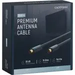 CLICKTRONIC Przyłącze kabel antenowy TV IEC gn.TV/wt.TV ekranowane 15m