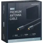 CLICKTRONIC Przyłącze kabel antenowy TV IEC gn.TV/wt.TV ekranowane 20m