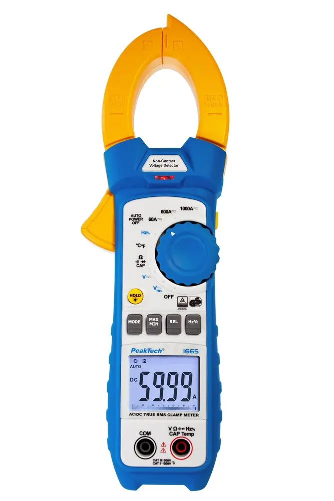 Cyfrowy Miernik Cęgowy z pomiarem temperatury 1000A PeakTech 1665