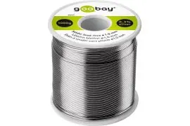 Cyna bezołowiowa SREBRO + MIEDŹ Goobay 1,0mm 1000g