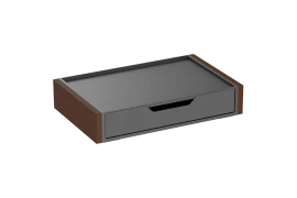 Schwarz-braune Spacetronik SPGC23-Schublade für Zubehör für einen Smart Pot