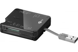 Czytnik kart pamięci SD microSD MMC M2 All-in-one 6 w 1 USB Goobay