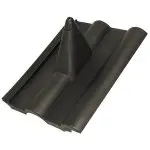 Dachówka gumowana 41x32 cm - kolor czarny