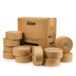 Wasseraktiviertes, ökoverstärktes Zellstoffband 70 mm / 182 m Bublaki BT-W703R (10 Stk.)