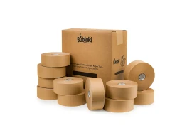 Wasseraktiviertes, ökoverstärktes Zellstoffband 70 mm / 182 m Bublaki BT-W702R (10 Stk.)