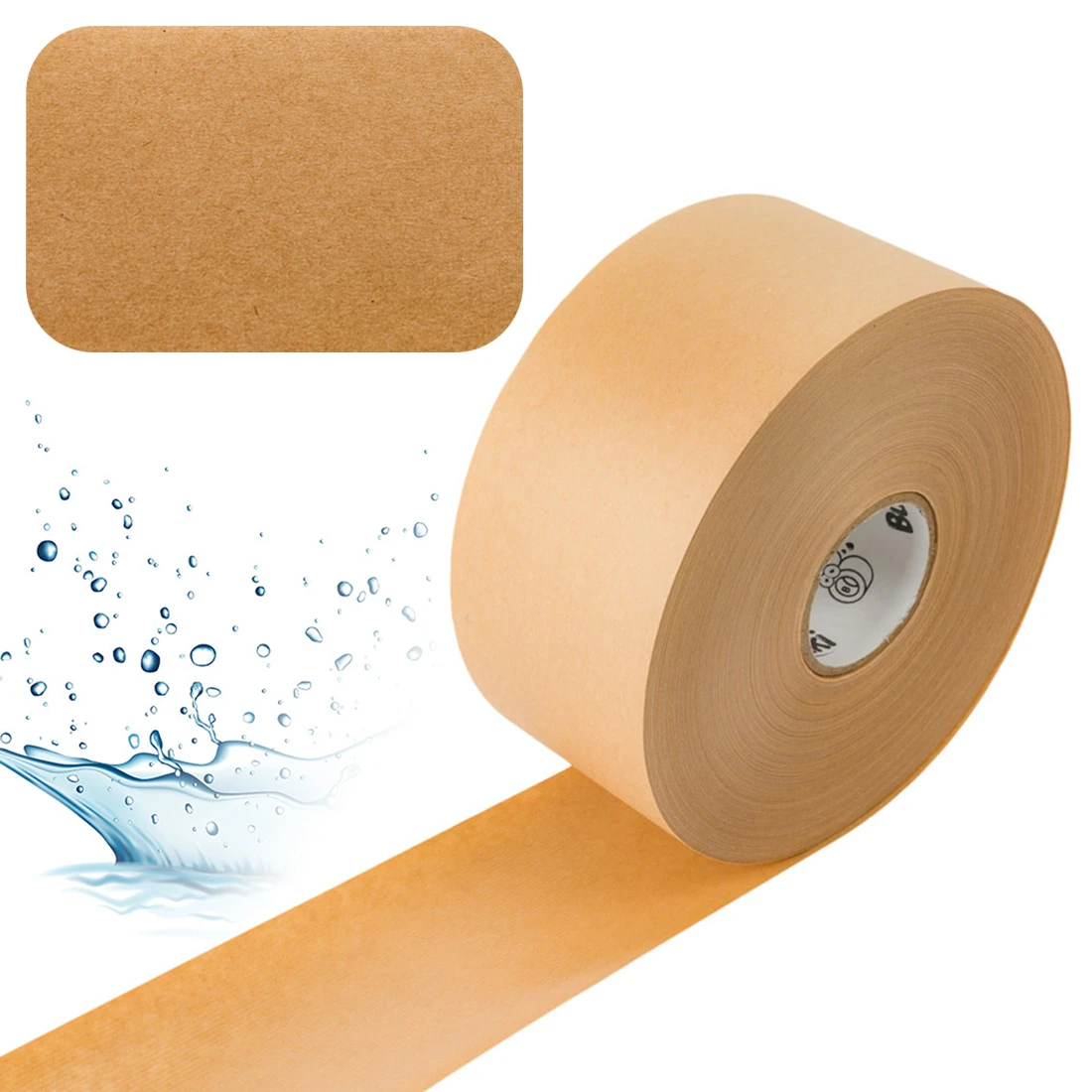 Ökologisches wasseraktiviertes Kraftpapierband 50 mm / 114 m Bublaki BT-W501