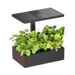 SMART Garden-Blumentopf 10l in Schwarz und Braun mit LCD-Bildschirm für Ihre Lieblingspflanzen das ganze Jahr über Spacetronik SPGC20
