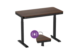 Eleganter elektrisch verstellbarer Schreibtisch mit induktivem Ladegerät Spacetronik Astrid SPE-B136BM