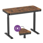 Eleganter elektrisch verstellbarer Schreibtisch mit induktivem Ladegerät Spacetronik Astrid SPE-B136BR