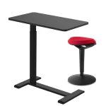 Verstellbarer Tisch über dem Bett Spacetronik Buddy + verstellbarer Hocker Zippy (rot/schwarz)