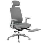5D ergonomischer Bürostuhl mit Fußstütze Spacetronik Albert Grey
