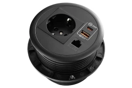 Gniazdo blatowe okrągłe Spacetronik SPS-R1D42B