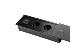 Spacetronik SPS-S24CB V2 verschiebbare Möbelsteckdose
