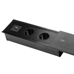 Spacetronik SPS-S24CB V2 verschiebbare Möbelsteckdose